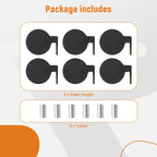 Set of 6 AR500 Steel Shooting Targets for Dueling Tree