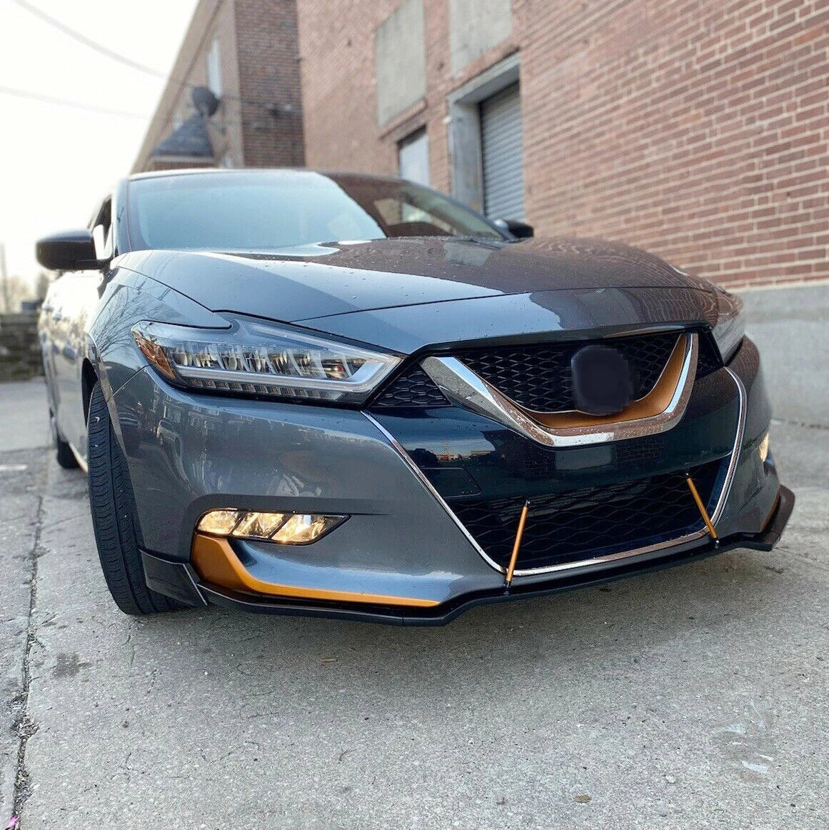 Front Bumper Lip Spoiler for Nissan Maxima Sedan (2016–2018)