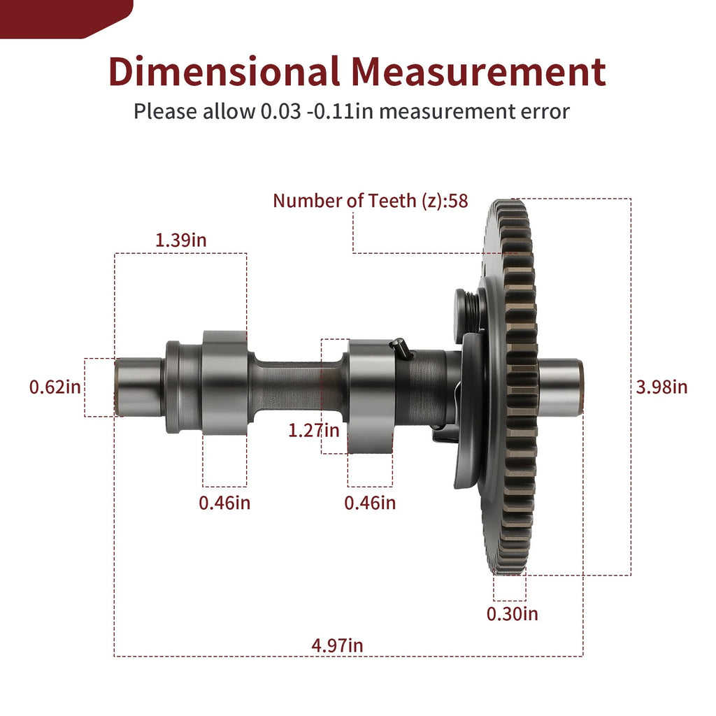 Camshaft Assembly for Yamaha G23A G28A (2004–2009) JR7-12170-00-00 JR7-12180-10-00