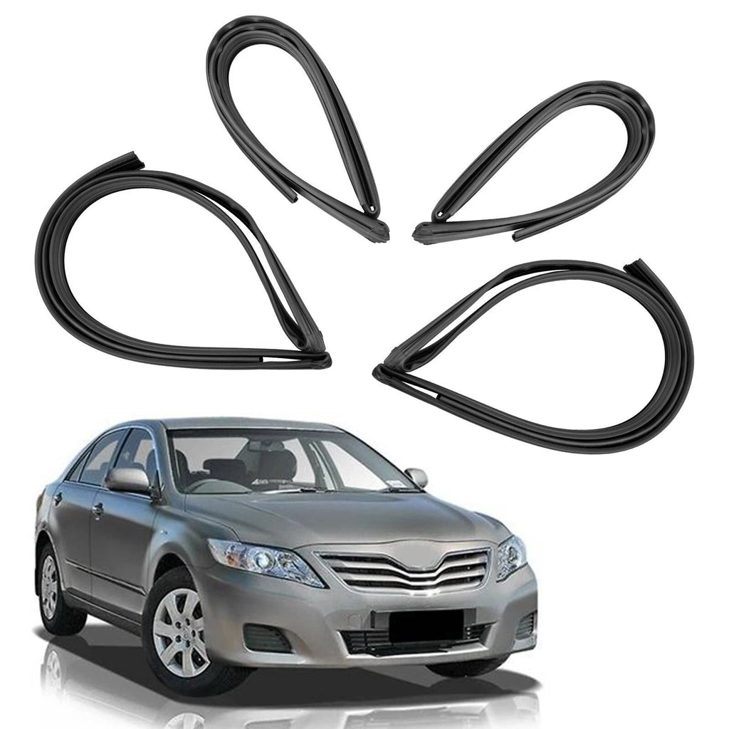 4X Weatherstrip Door Window Rubber Channel Seal for Toyota Corolla (2002–2006)