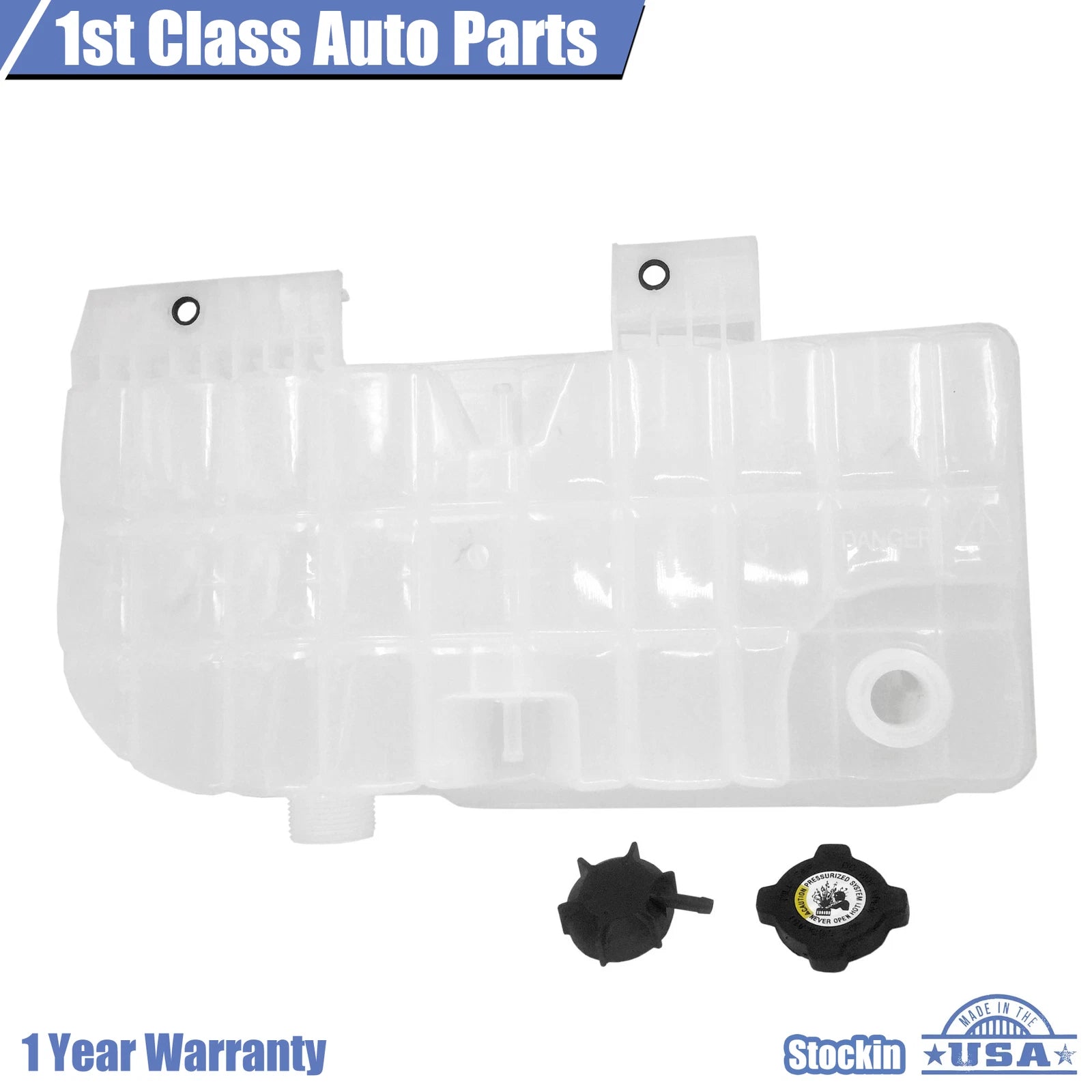 Radiator Overflow Bottle Tank with Cap for Peterbilt 3