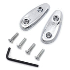 Mirror Block Off Base Plates for Suzuki GSX-R 600 750 1000 (2001–2004) Chrome