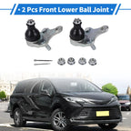 2X Front Lower Ball Joints for Toyota Camry (2017–2022) No. 4333049095