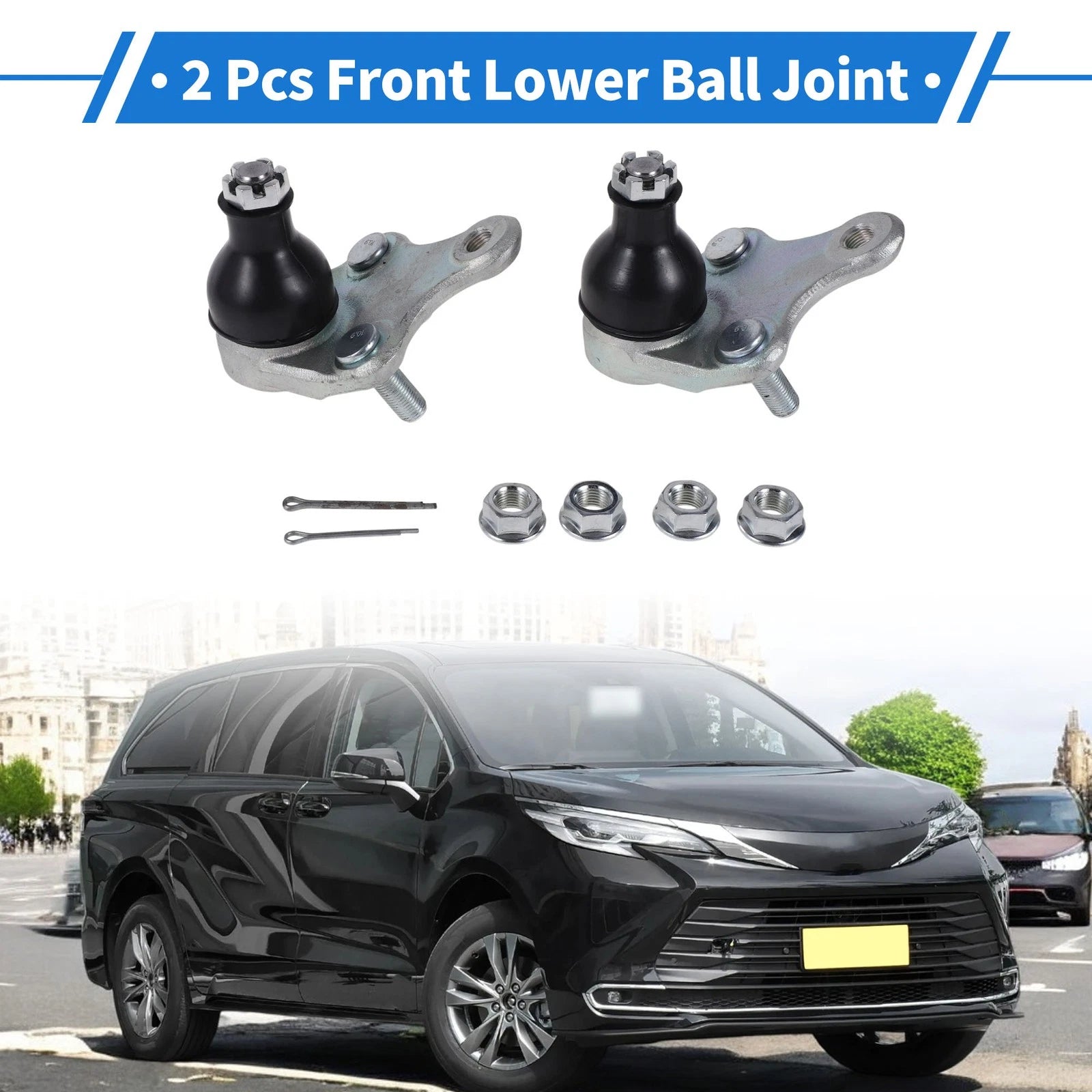 2X Front Lower Ball Joints for Toyota Camry (2017–2022) No. 4333049095