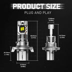 H13 LED Headlight Bulbs for 6000K 90W