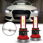 Xenon White 80W COB LED Bulbs for Audi A4 S4 Q5 (2010–2017)