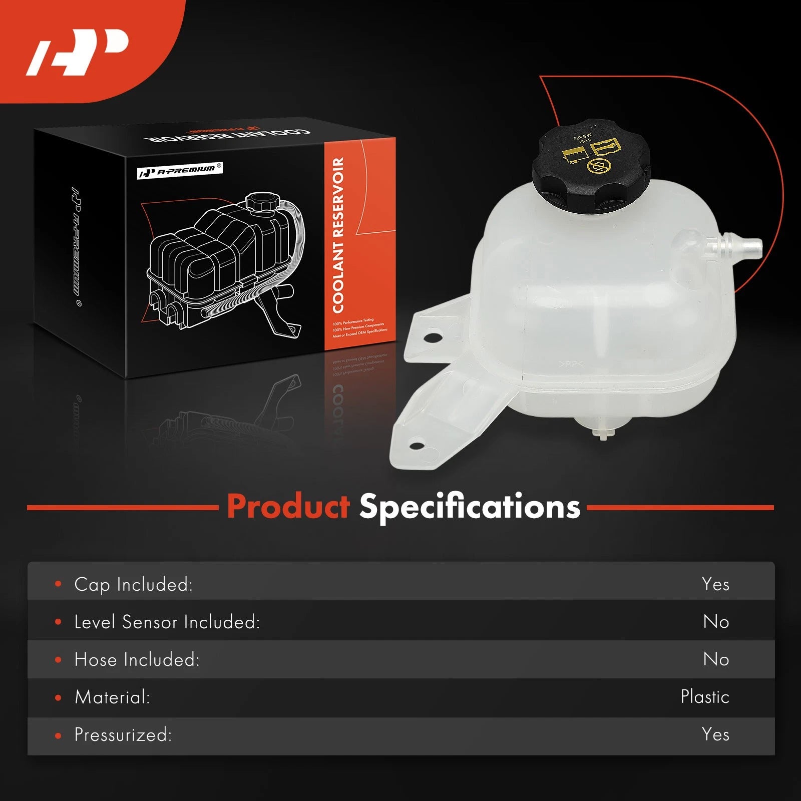 Engine Coolant Reservoir with Cap for Jeep Grand Cherokee (2022–2024)