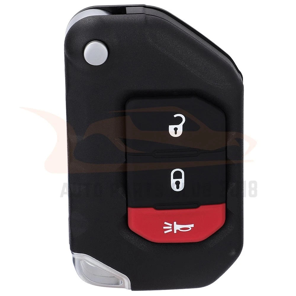 Key Entry Remote Fob 3 Buttons for Jeep Wrangler Gladiator (2018–2021)