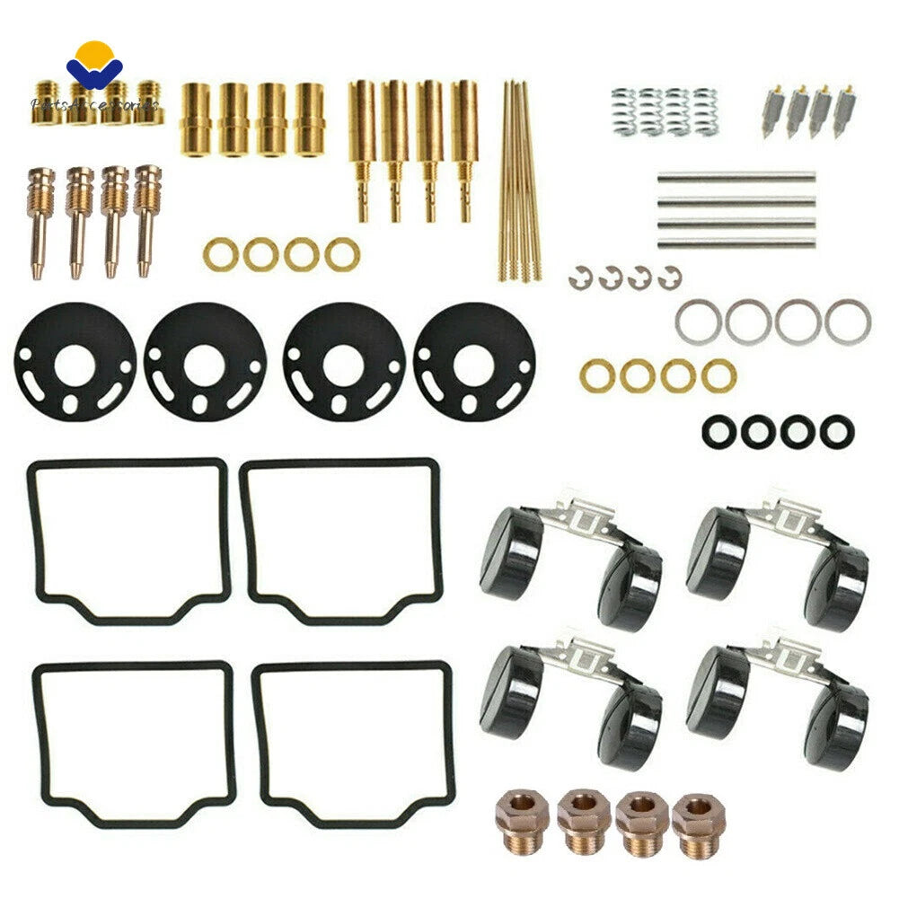 Set of 4 Carburetor Repair Rebuild Kits & Floats for Honda CB750K (1972–1976)