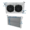 3 Row Radiator Kit with Shroud Fan & Thermostat for Chevy Camaro Pontiac Firebird (1982–1992)