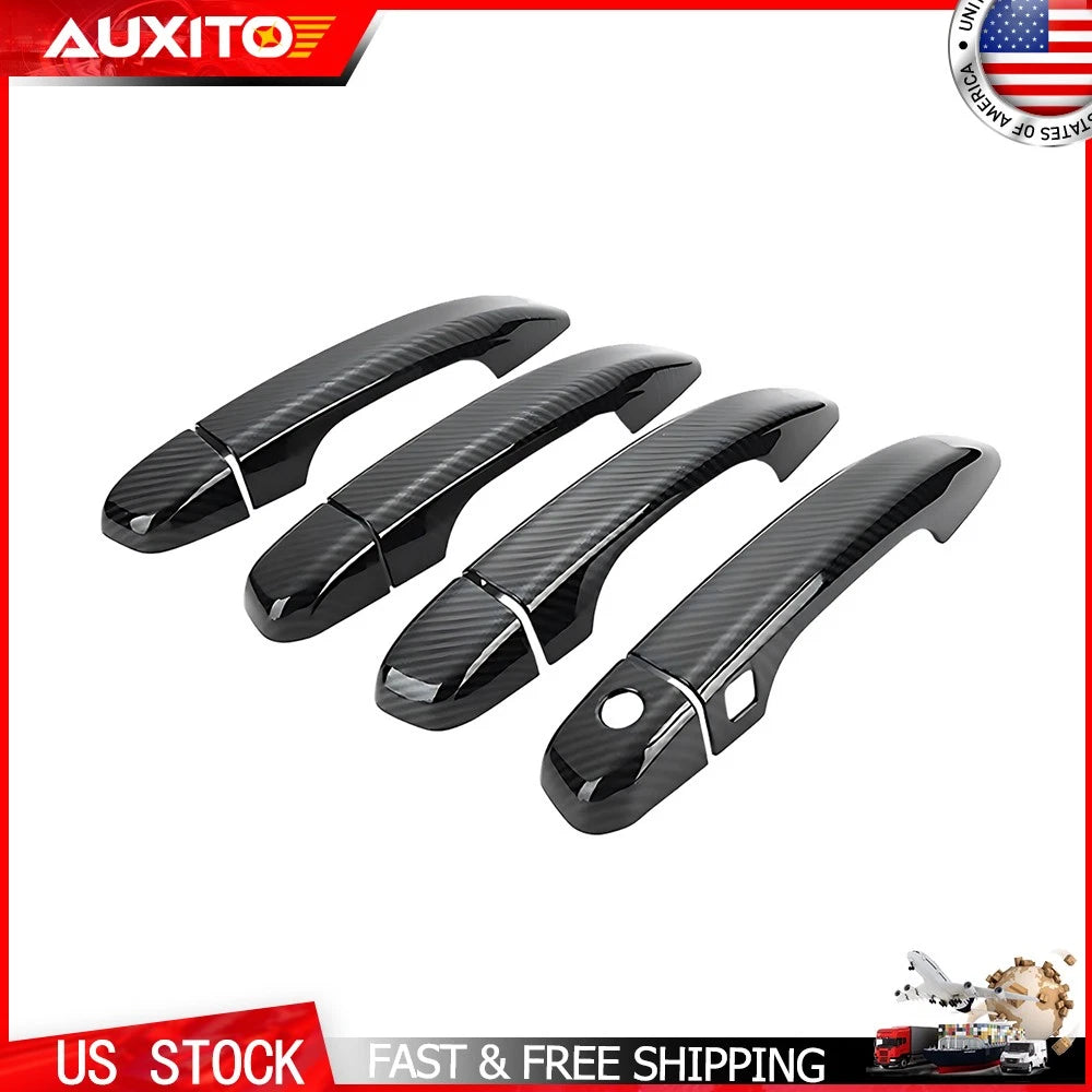 Set of 4 Carbon Fiber Door Handle Covers for Honda Accord (2018–2022)