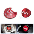 Carbon Fiber Engine Start + Red Cigarette Eject Button Trim for Nissan Infiniti (2008–2021)