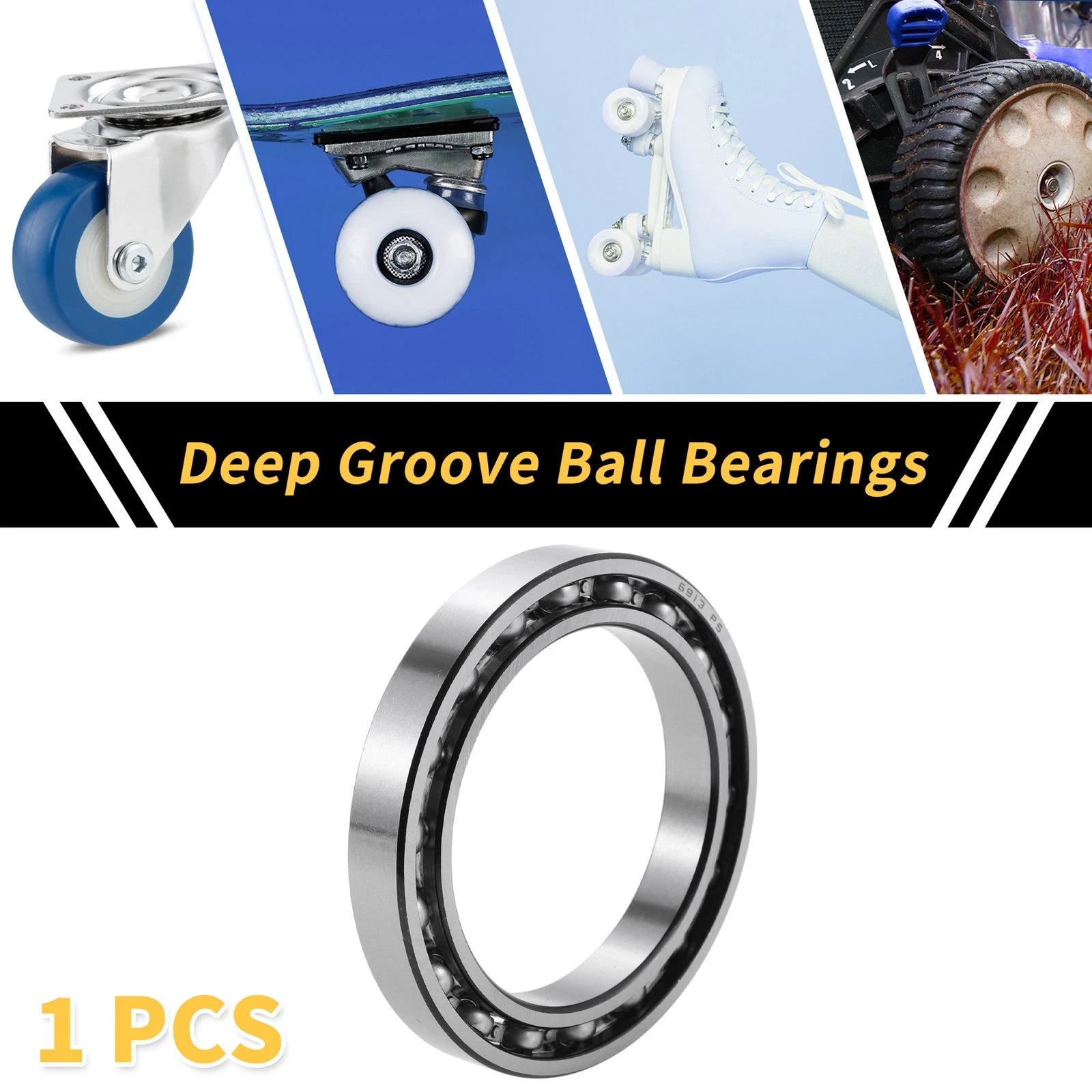 Deep Groove Ball Bearing 65x90x13mm for Scooter Skateboard (1 Pcs)