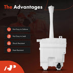 Windshield Washer Reservoir w/ Pump & Cap for Toyota Corolla (2009-2013)
