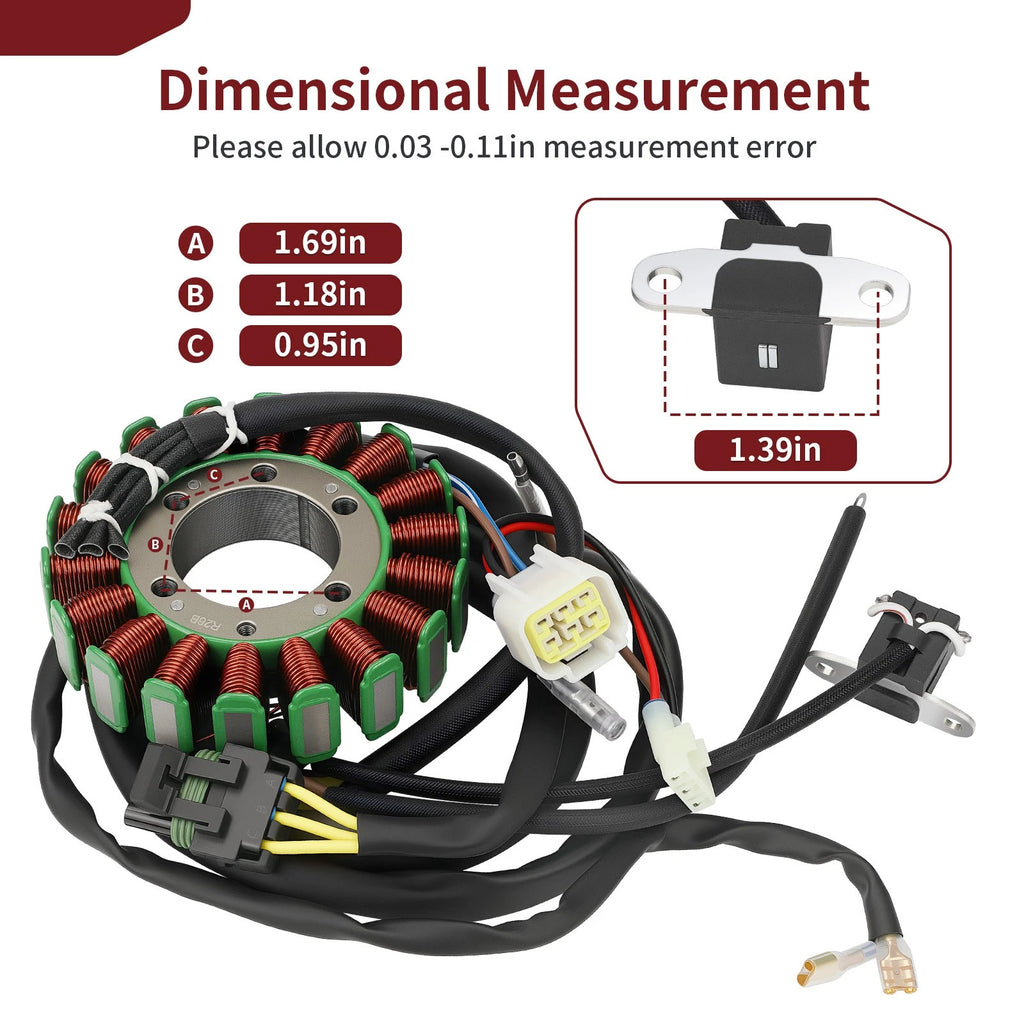 Stator 3090061 for Polaris Sportsman Ranger 400 500 Hawkeye 400 Scrambler 500 (2000–2014)