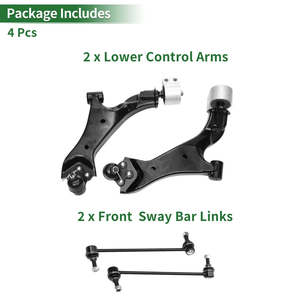 4pcs Front Suspension Control Arm Kit for Chevrolet Equinox (2010–2017) No.524157/524158
