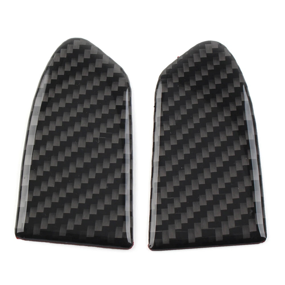Carbon Fiber Black Rear View Side Mirror Cover Trim for Chevrolet Equinox (2018–2021)