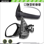 Set of 2 Power Fold Heated Chrome Mirrors for Chevy GMC (2007–2013)