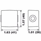 Zinc Anode + Bolt for Johnson Evinrude 60-300 Lower Unit (0436745)