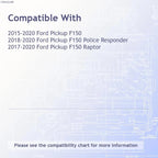 Replacement License Plate Light Assembly for Vehicle Models (See Chart)