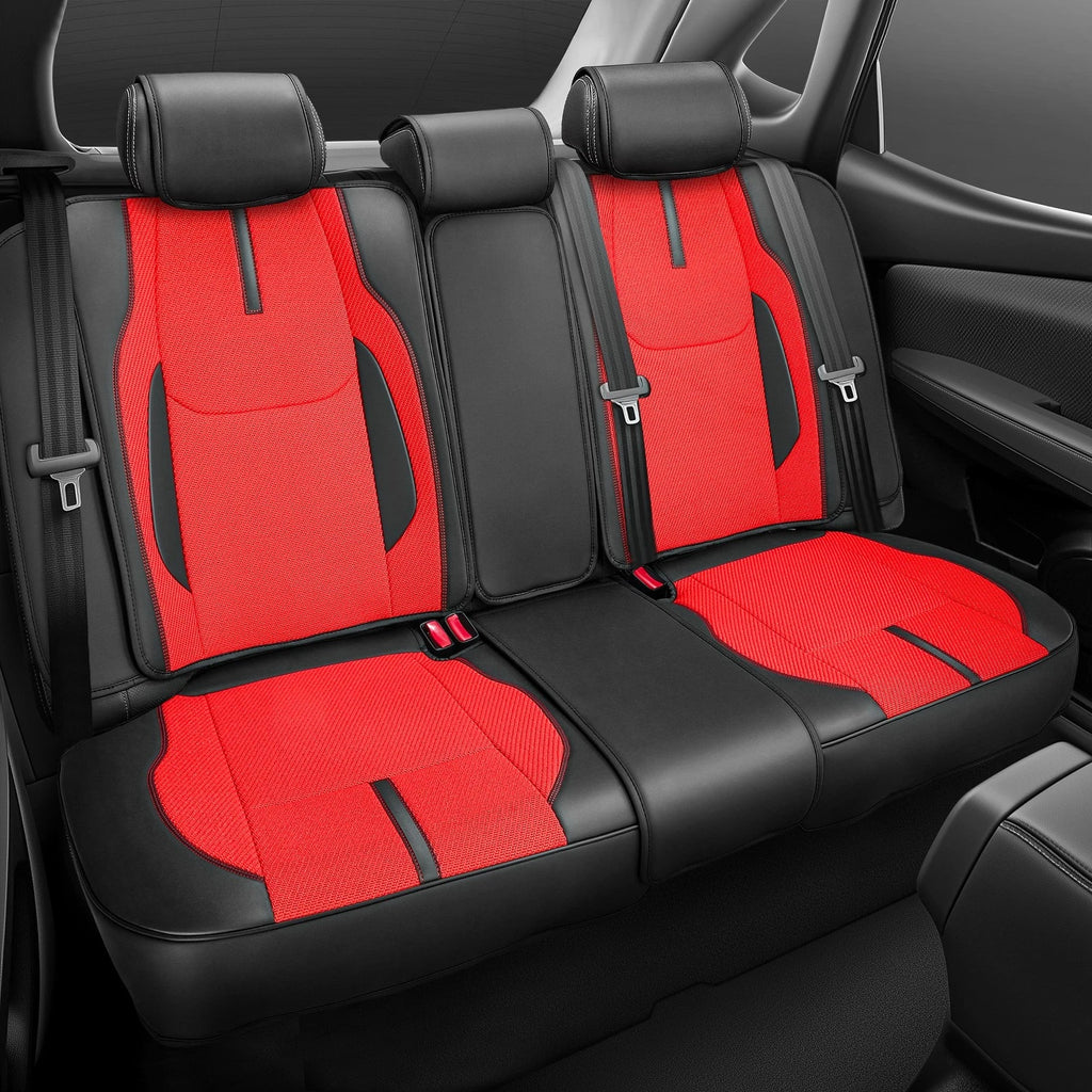 Set of 4 CAAP Drive Series Seat Covers for Truck (Universal) Red/Black
