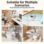 Wireless Ceiling Fan for Camping - Brushless DC Motor, Long-Distance Airflow