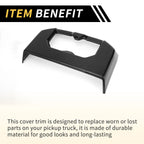 Carbon Fiber Pattern Armrest Box Rear Cup Holder Covers for Toyota Tundra (2022–2024)