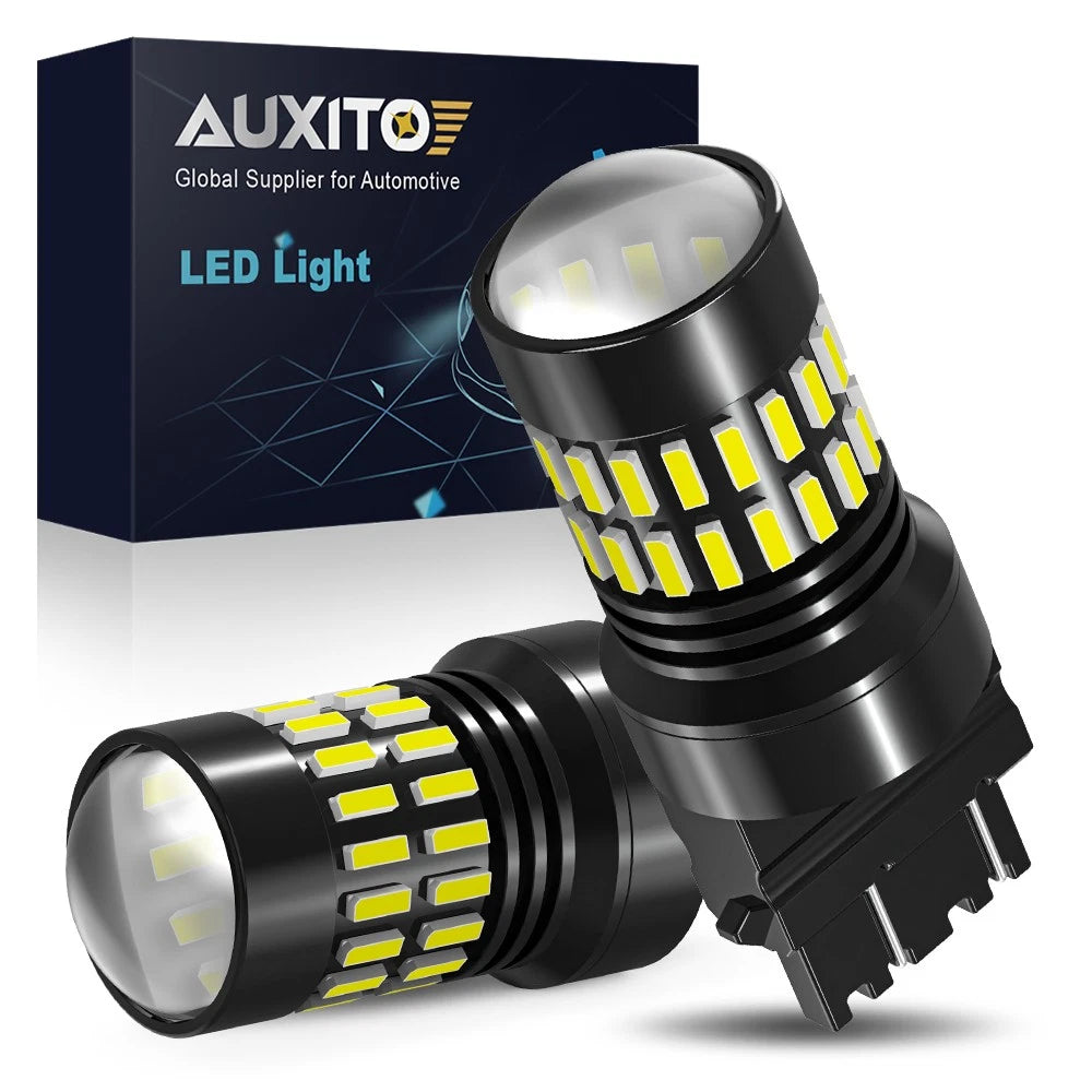 Set of 2 AUXITO 3157 3156 LED Reverse Brake Turn Signal Light Bulbs 6500K