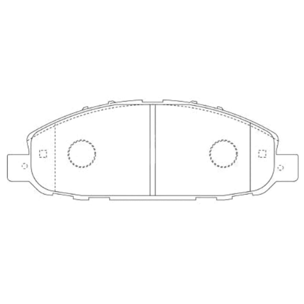 Bosch Front Disc Brake Pads Set for Nissan Urvan E25 2008~2017 3.0L Diesel Van