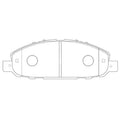 Bosch Front Disc Brake Pads Set for Nissan Urvan E25 2008~2017 3.0L Diesel Van