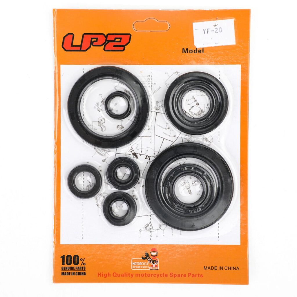 9pcs Engine Oil Seal Kit for Honda CRF450X CRF 450 (2005–2009, 2012–2017)