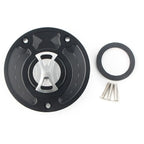 Keyless Fuel Gas Tank Cap Cover for Kawasaki ZX10R ZX9R (2004-2023)
