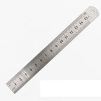 Set of 3 Stainless Steel Double-sided Scale Rulers Measuring Tool