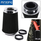 High Flow Air Intake Filter for Universal Applications (9" Tall, 3"-4" Inlet)