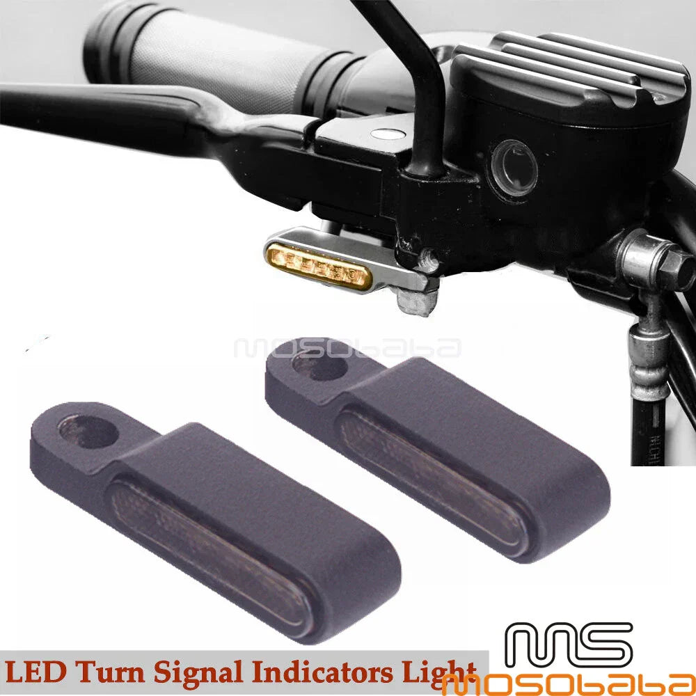EMARK LED Mini Motorcycle Amber Turn Signal Lights