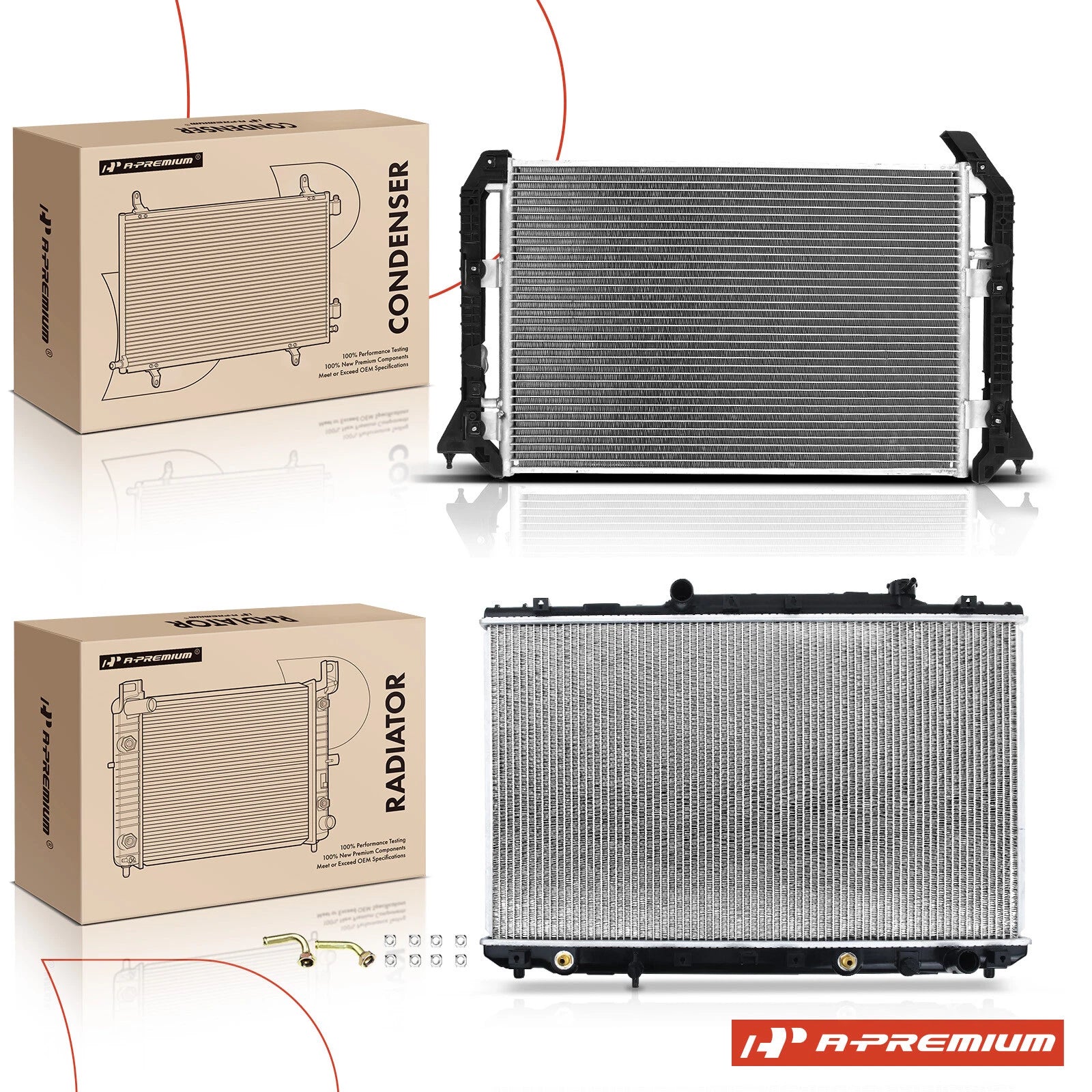 Radiator & AC Condenser Cooling Kit for Toyota Camry (1993-1996)