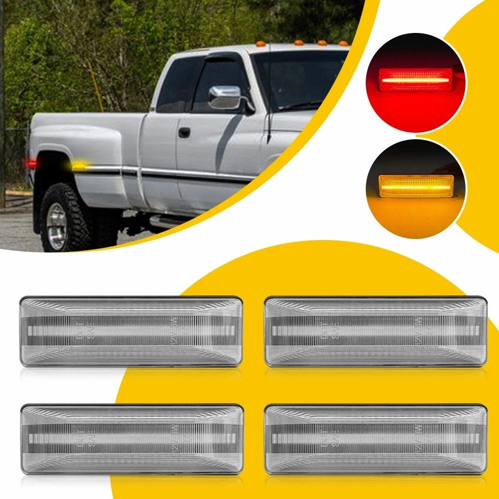Amber Red LED Side Marker Light for Dodge Ram Dually (1994–2002) 55054956