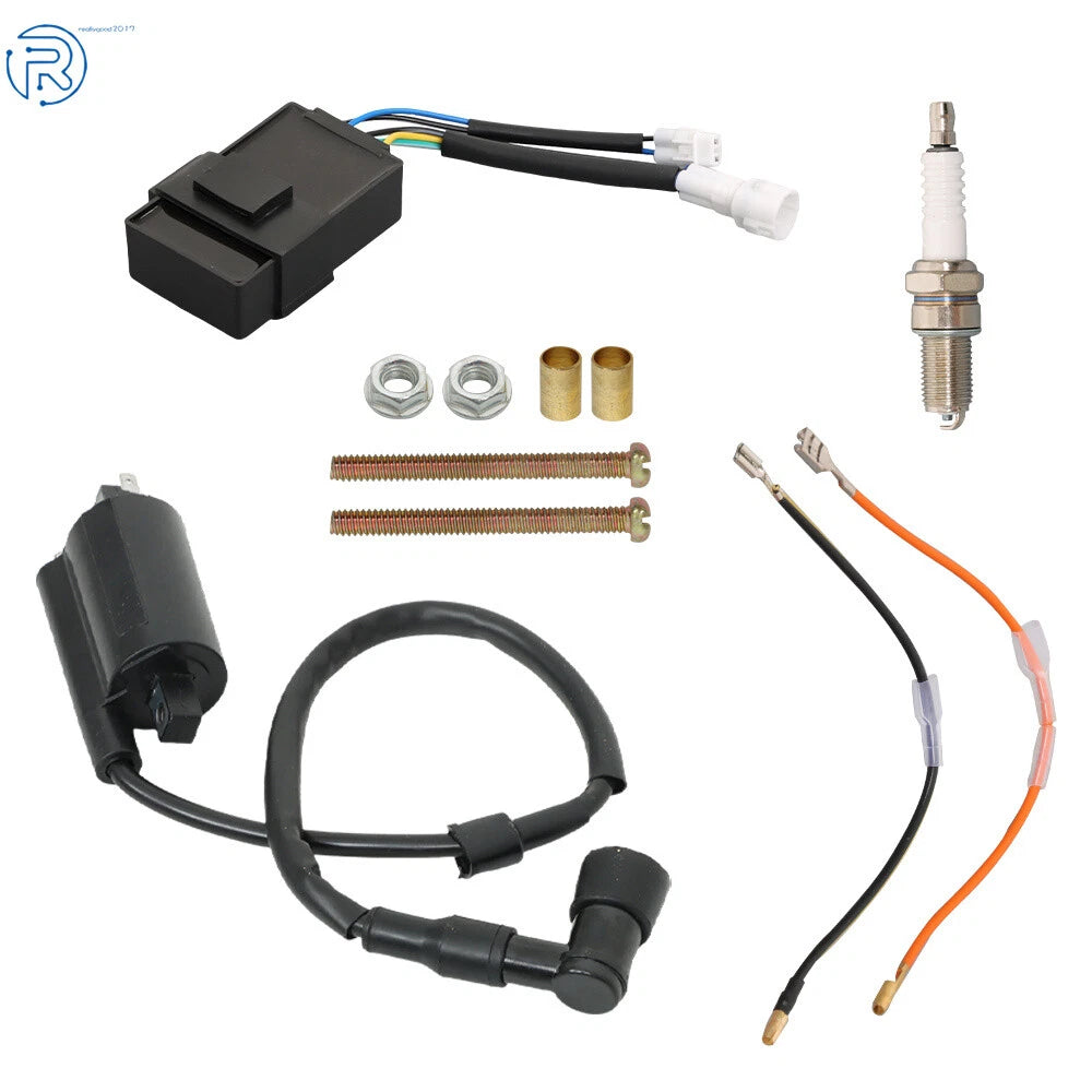 Ignition Coil Spark Plug Kit for Kawasaki Bayou 300 (1988-2004)