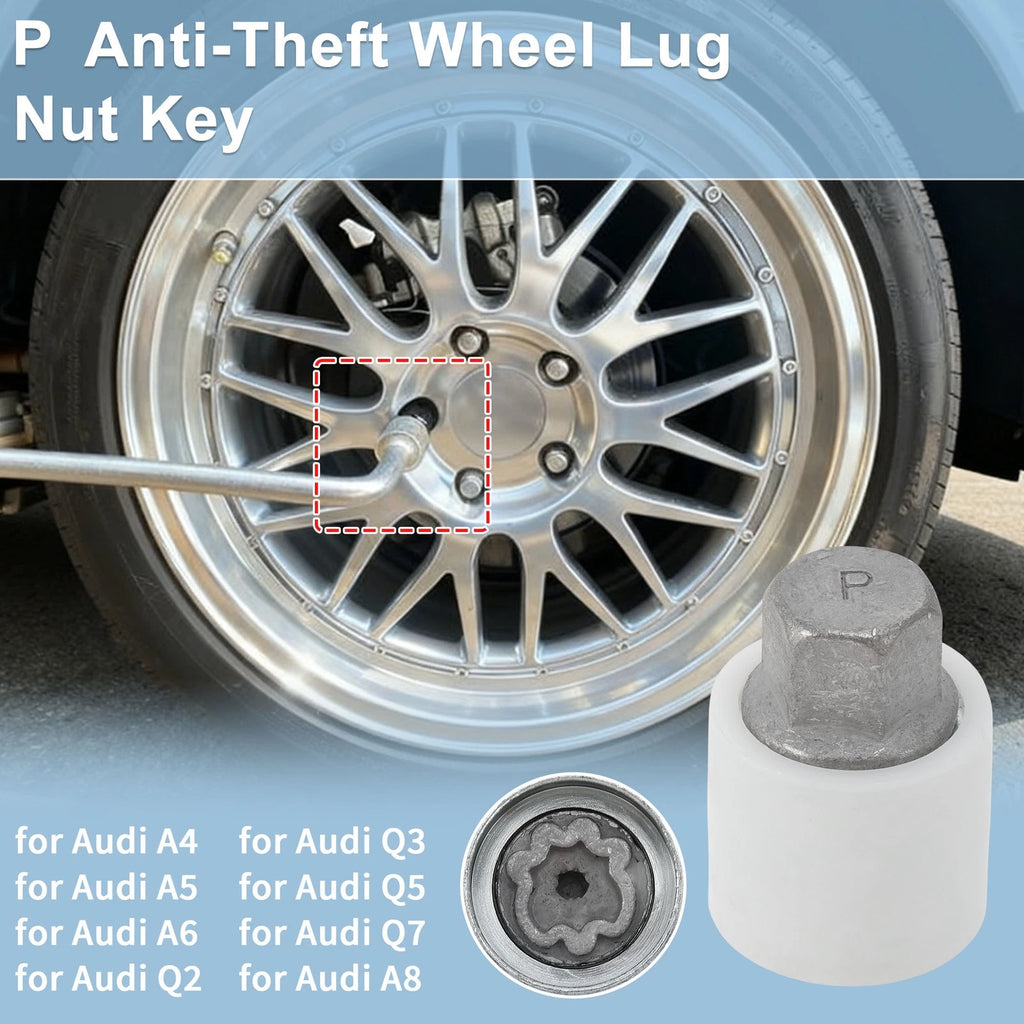 Type P Wheel Lock Lug Nut for Audi A4 (Locking Nut Key Socket)
