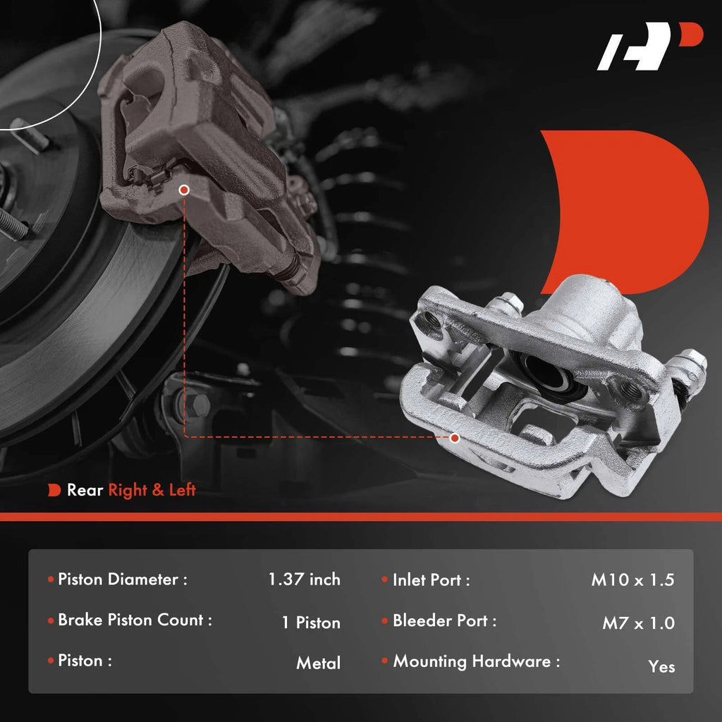 2X Rear Disc Brake Calipers with Bracket for Nissan Juke (2011-2017)