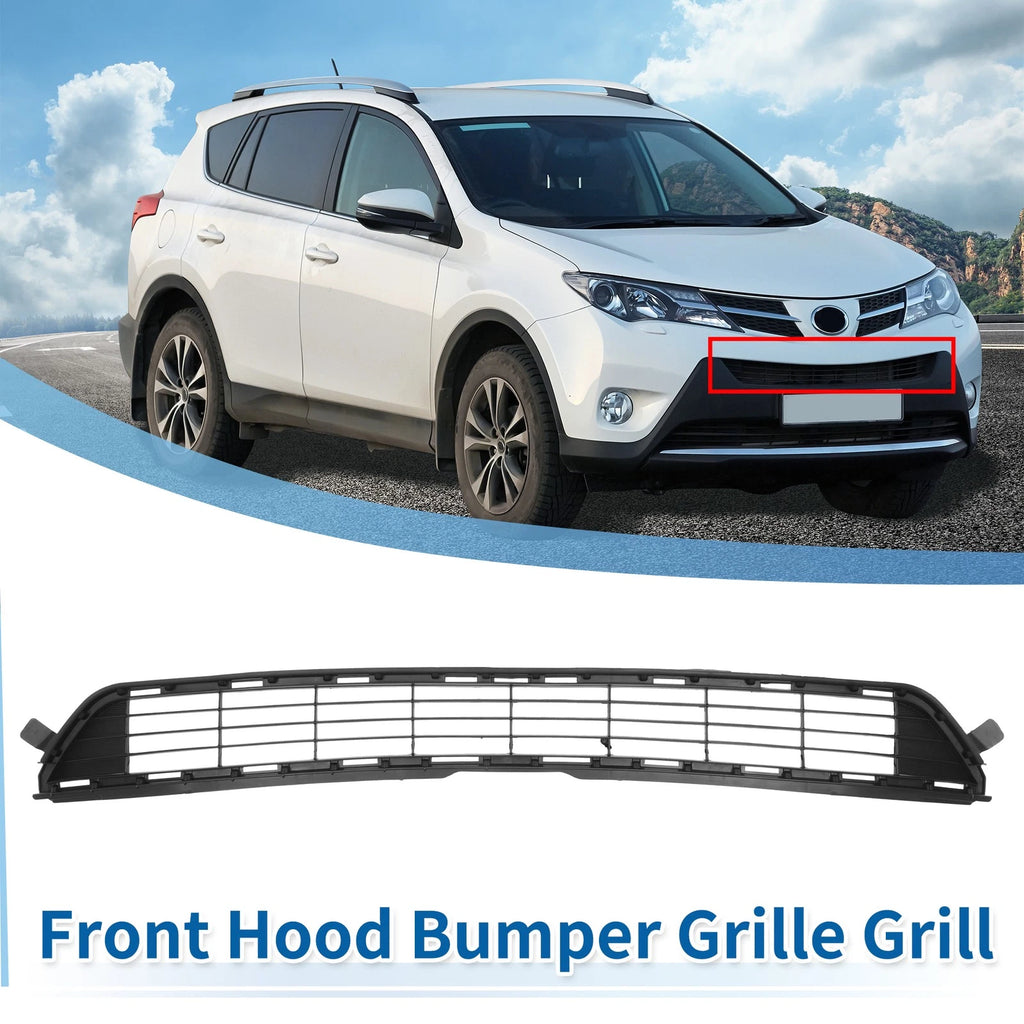 Front Hood Bumper Grille for Toyota RAV4 (2013–2015) No.531120R030 Black