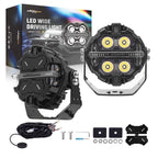 3.5" 160W LED Driving Light Pods for Off Road Vehicles (RGB, Amber)