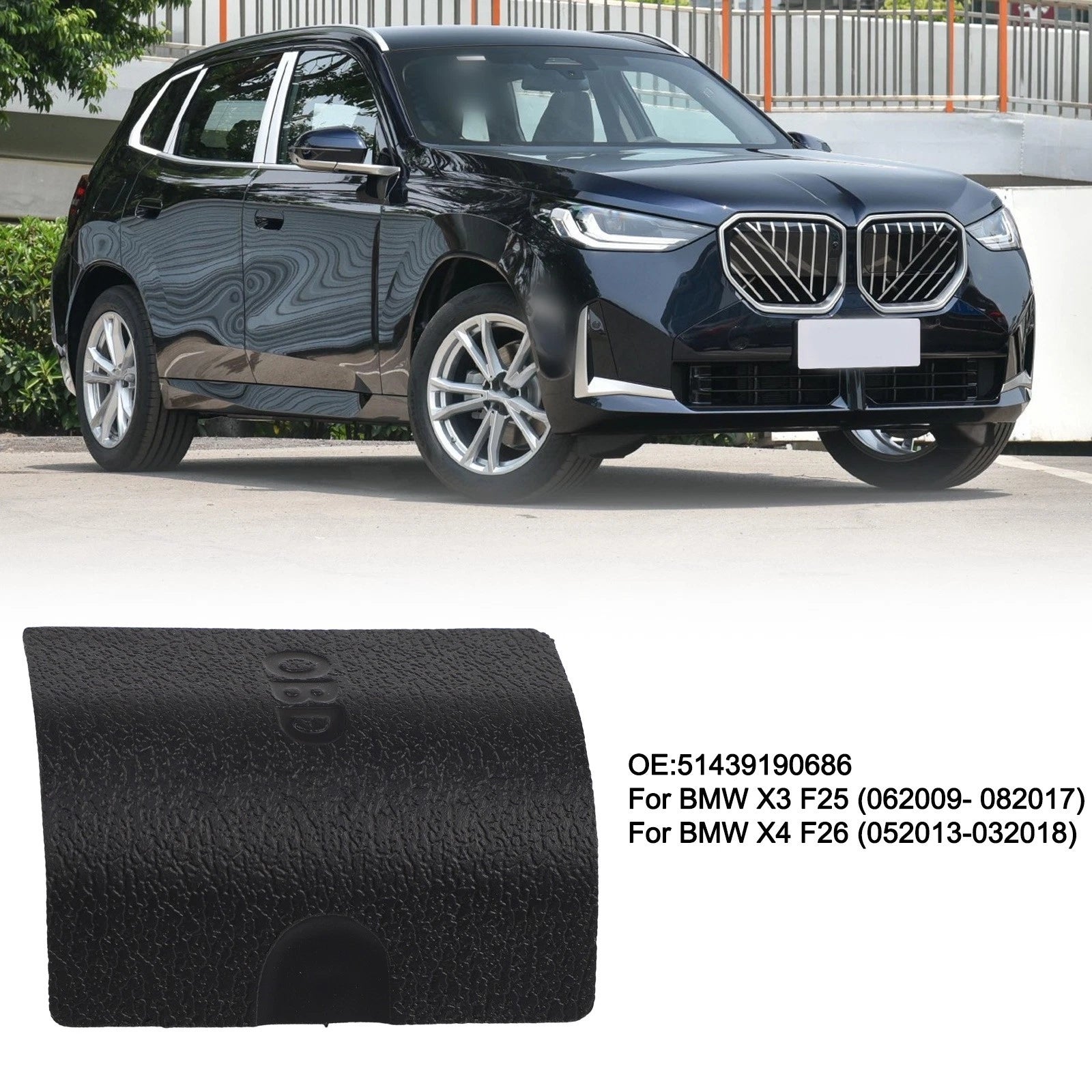 OBD2 Socket Decoration Cover for BMW X3 F25 F26 (2011–2017)