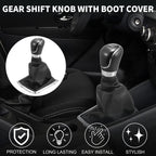 6 Speed Manual Gear Shift Knob with Cover for Ford Focus MK2 (2005–2012)