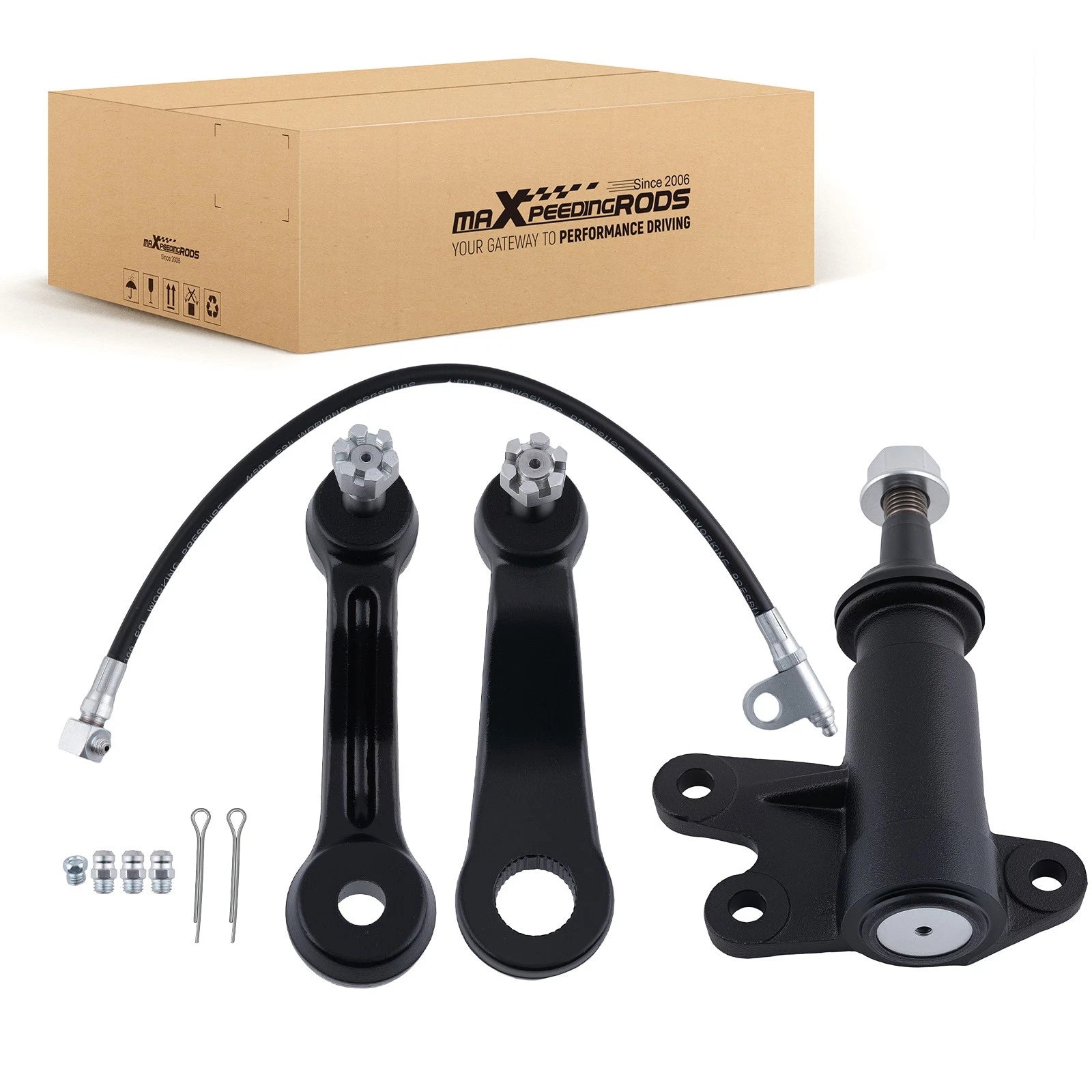 3X Front Idler Arm Bracket Pitman Arm for Chevy C2500 C3500 K2500 (1993–2000)