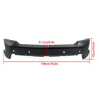 Front Lower Bumper Assembly for Chevrolet Silverado 1500 (2019–2022) Steel Black