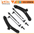 Set of 8 Front Lower Control Arms & Ball Joints for Suzuki SX4 (2007–2013)