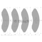 Front Disc Brake Pad Set 4X4 for Jeep Cherokee XJ (1994-2001)