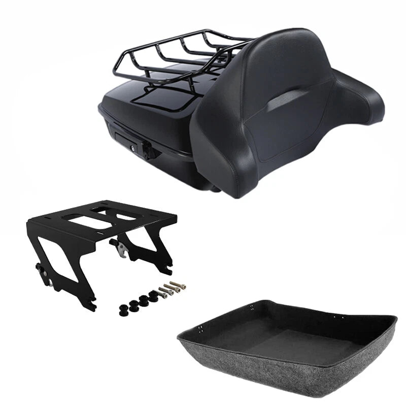 Chopped Trunk Backrest Solo Mount Rack for Harley Low Rider S ST (2020–2025)