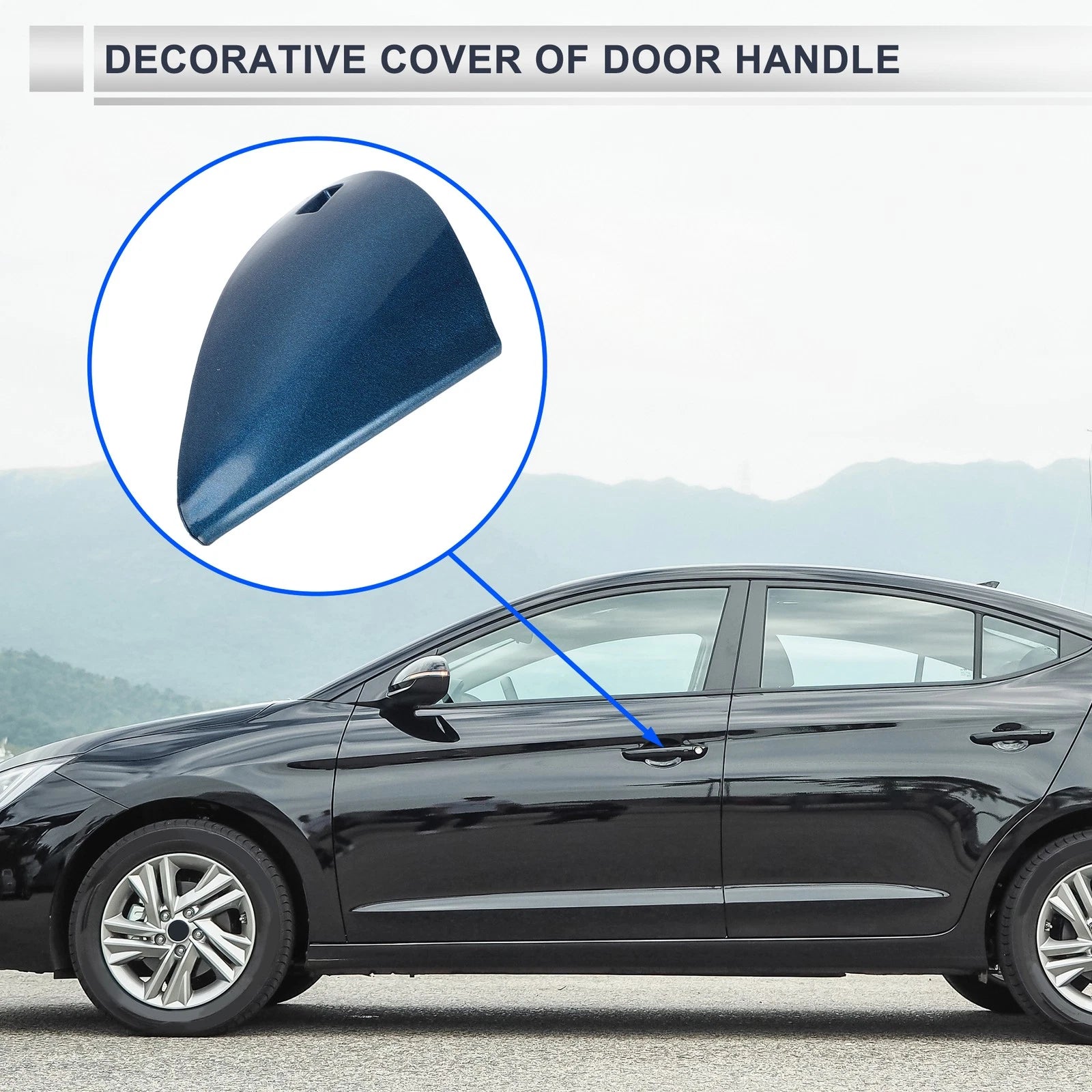 Front Left Door Handle Cover for Hyundai Elantra MK7 (2020–2023) No. 82652AA100 Blue